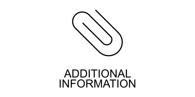 Create an appendix to include any additional information